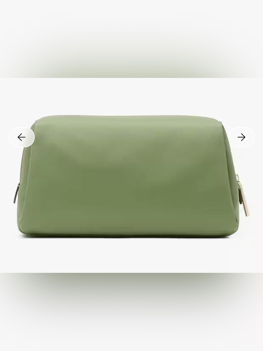 New Kate Spade Olive Green Carter Cosmetic Pouch - Picture 3 of 5